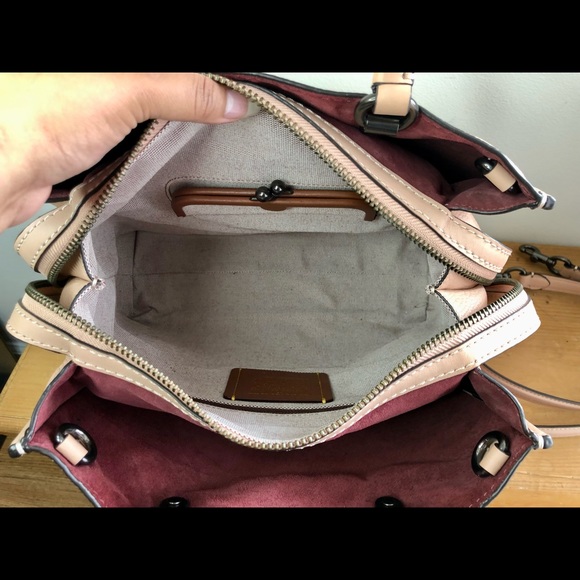 Coach 1941 Rogue 30 Nude Pink with Glitter Novelty Strap - Picture 5 of 12